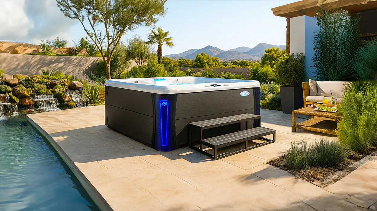 Cal Spas hot tub being used in a family setting