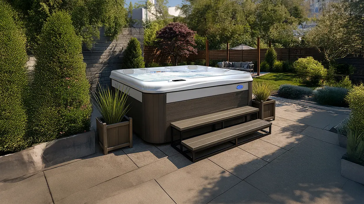 Cal Spas hot tub being used in a family setting