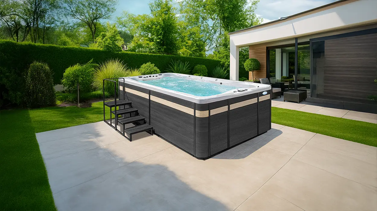 Cal Spas hot tub being used in a family setting