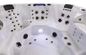 close-up of Cal Spas Hydro-Massage Bench Seat