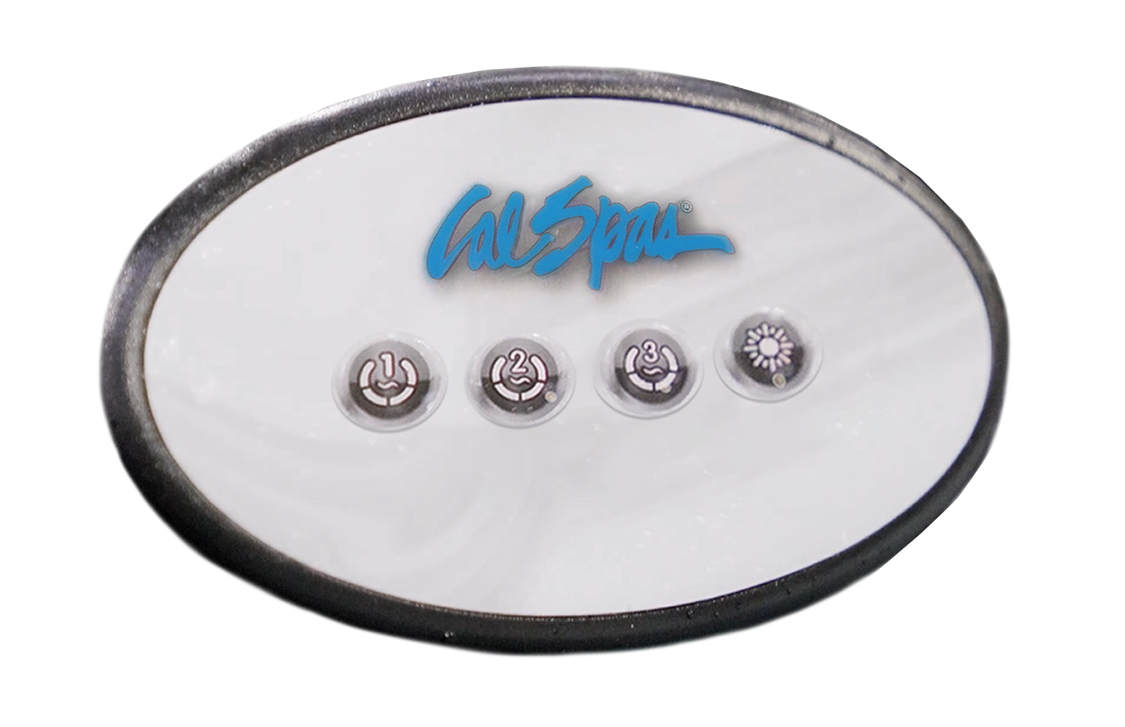 photograph of Cal Spas four-button Auxiliary control panel