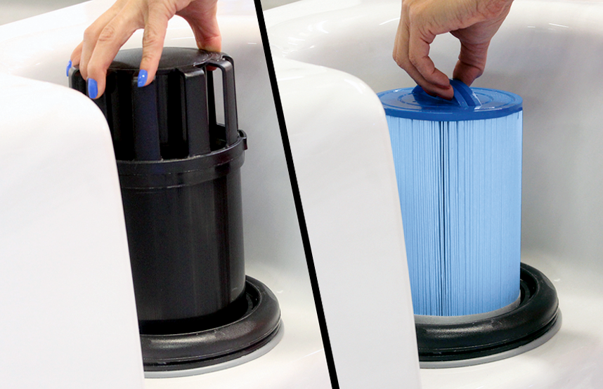 photograph of Bio-Clean&trade; Antimicrobial Filter with TeleWeir Gate